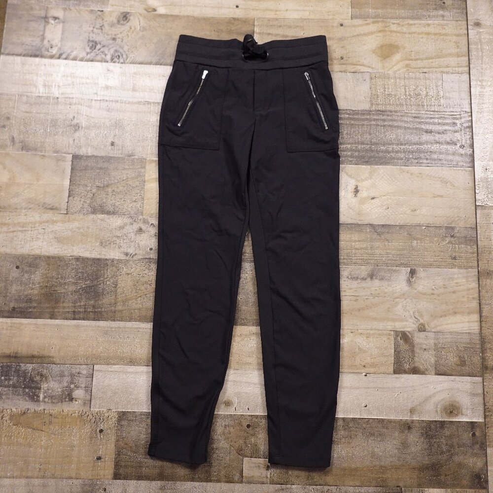 Athleta Brooklyn Ankle Pants Black Women's Size 4 | Travel Work Commuter Joggers